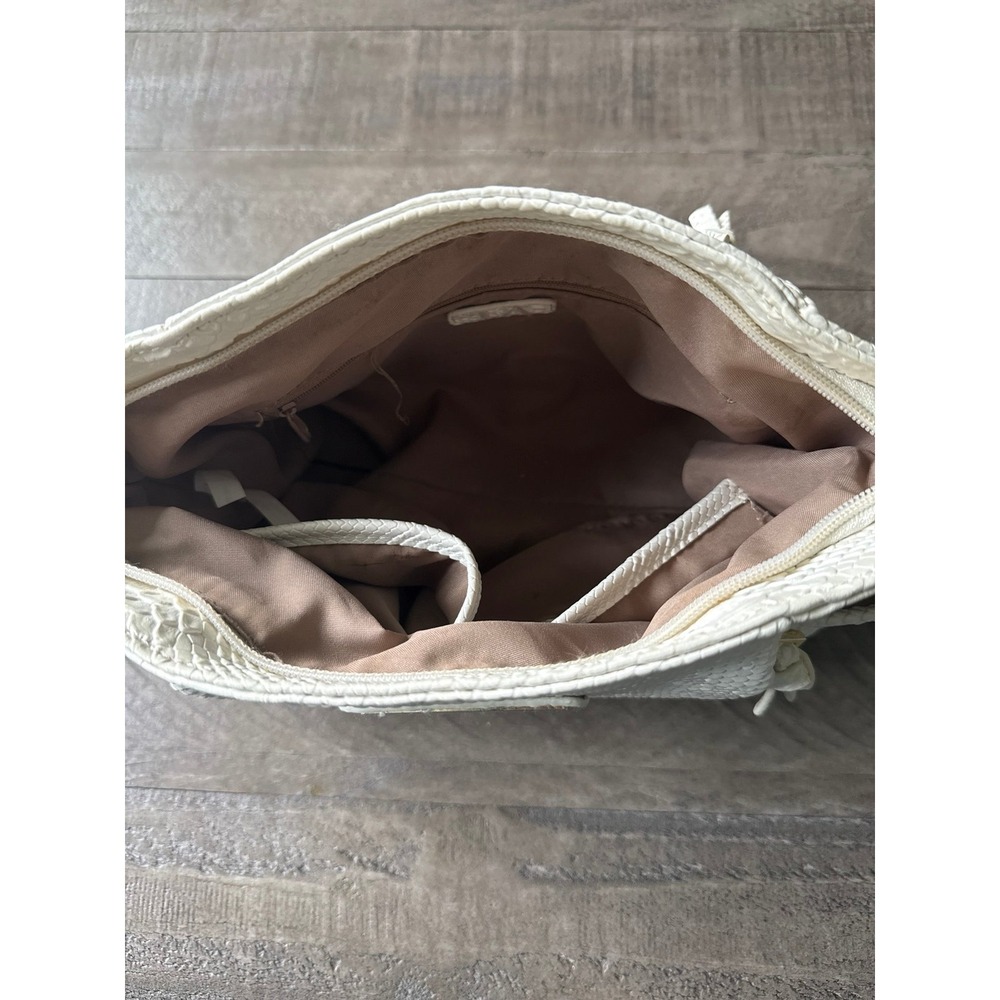 Nicole By Nicole Miller White Snake Print Purse - Picture 4 of 10